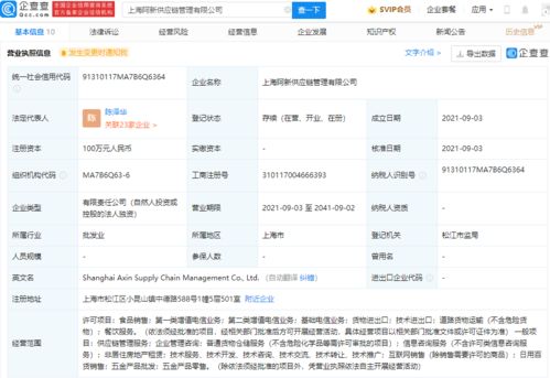 正新食品成立供应链管理公司,经营范围含基础电信业务等